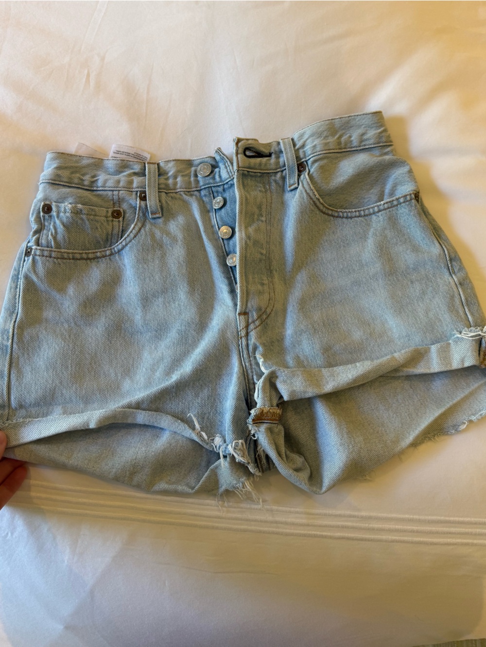 Levi's Light Blue Denim Shorts